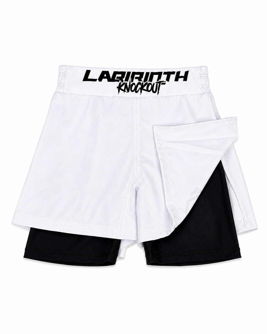 Momentum 2 in 1 Shorts White