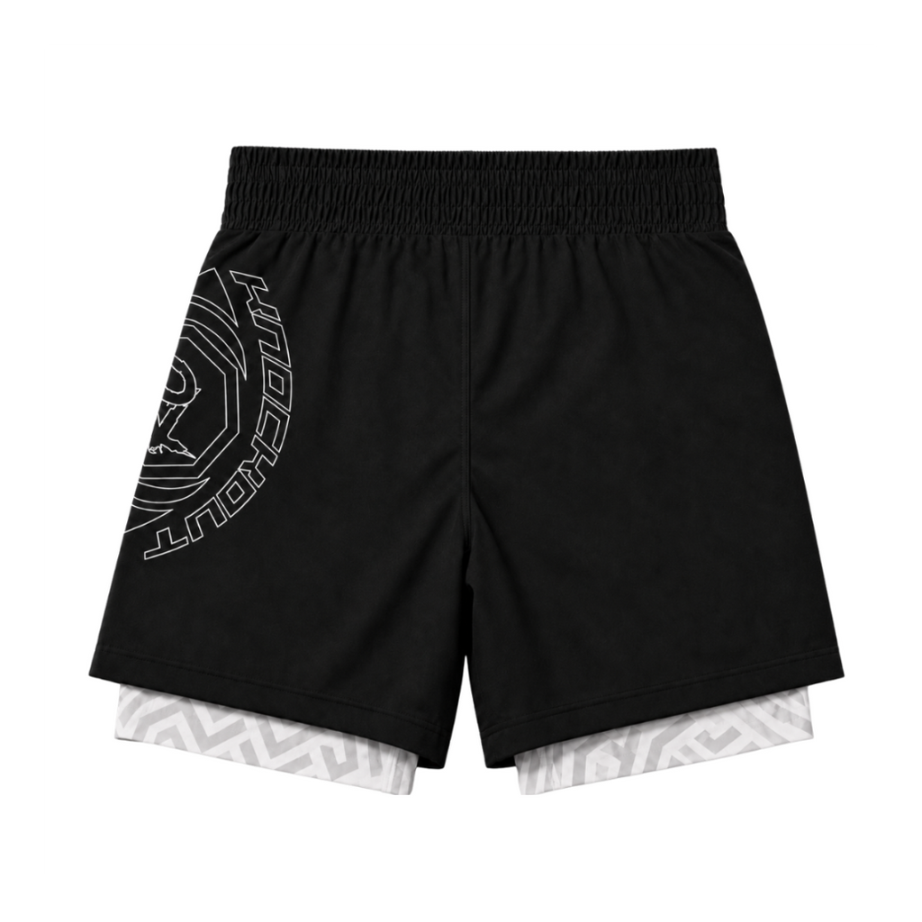 Momentum 2 in 1 Shorts Black Maze